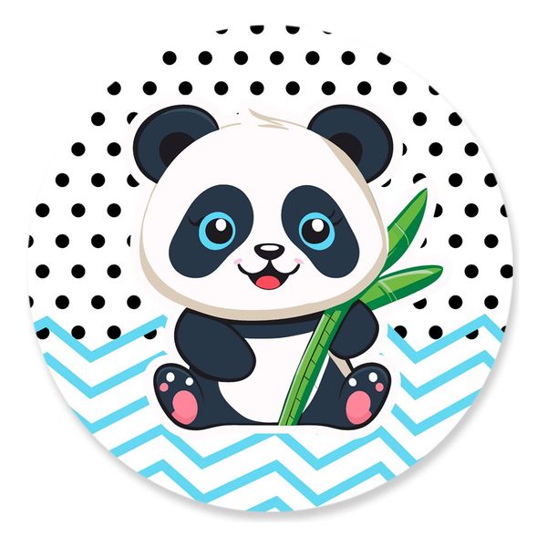 Painel Redondo 50x50 - Panda