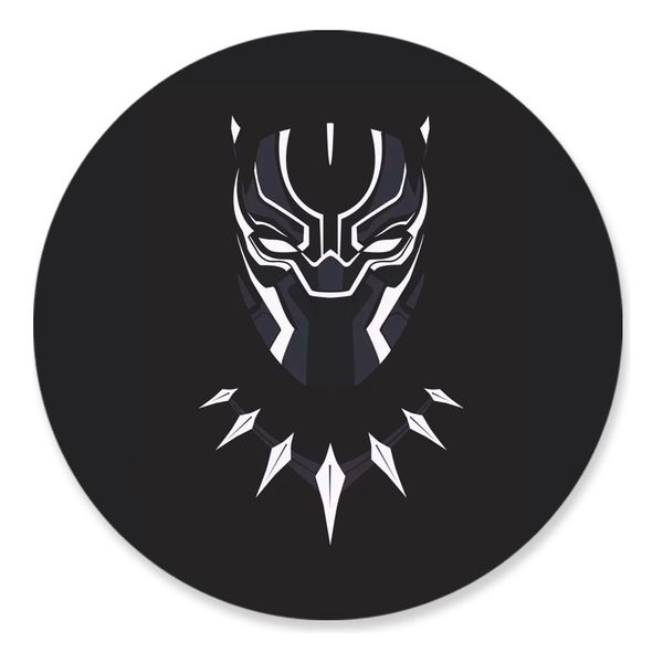 Painel Redondo 50x50 - Pantera Negra