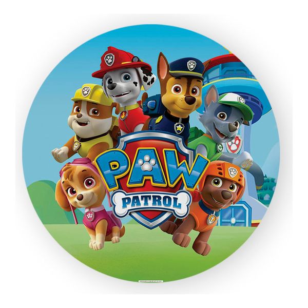 Painel Redondo 50x50 - Patrulha Canina