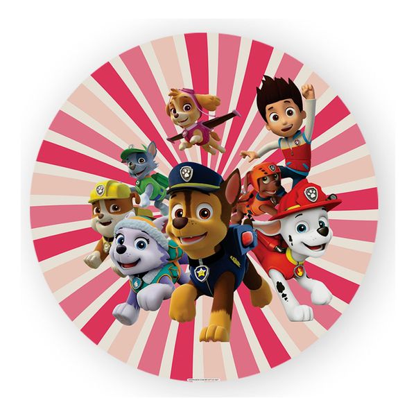 Painel Redondo 50x50 - Patrulha Canina