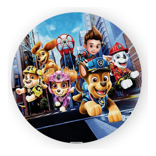 Painel Redondo 50x50 - Patrulha Canina