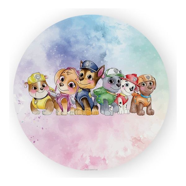 Painel Redondo 50x50 - Patrulha Canina