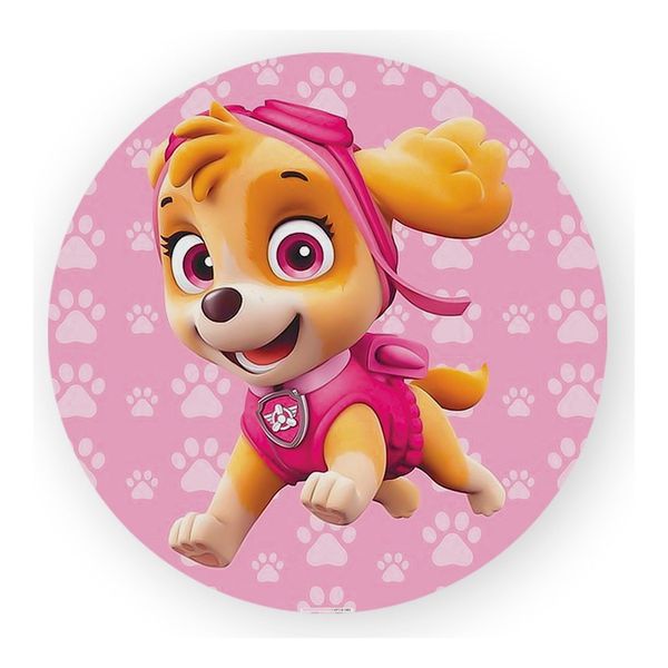 Painel Redondo 50x50 - Patrulha Canina