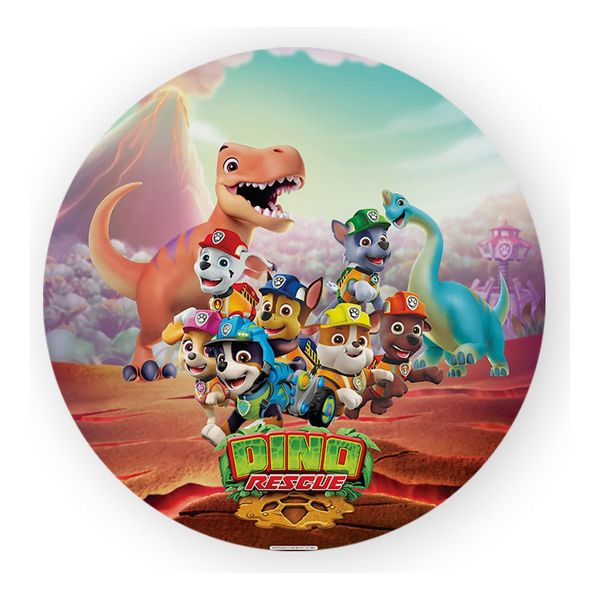 Painel Redondo 50x50 - Patrulha Canina