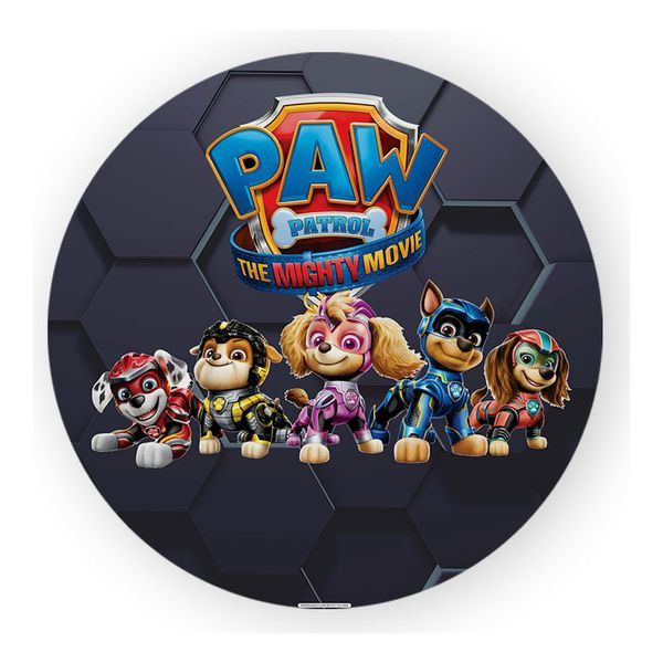 Painel Redondo 50x50 - Patrulha Canina