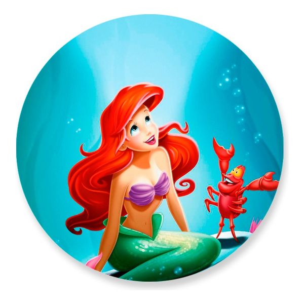 Painel Redondo 50x50 - Pequena Sereia