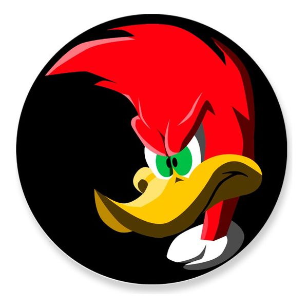 Painel Redondo 50x50 - Pica Pau