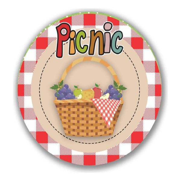 Painel Redondo 50x50 - Picnic
