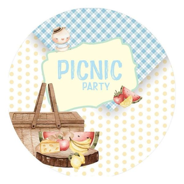 Painel Redondo 50x50 - Picnic