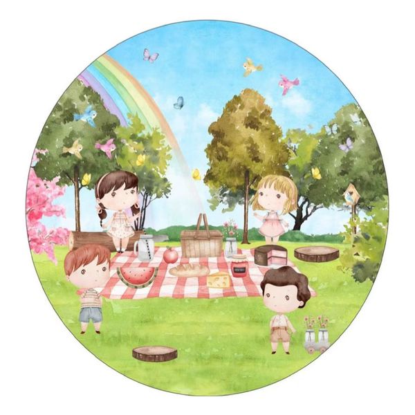 Painel Redondo 50x50 - Picnic