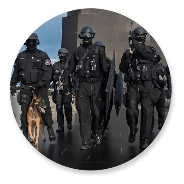 Painel Redondo 50x50 - Polícia