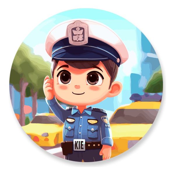 Painel Redondo 50x50 - Polícia