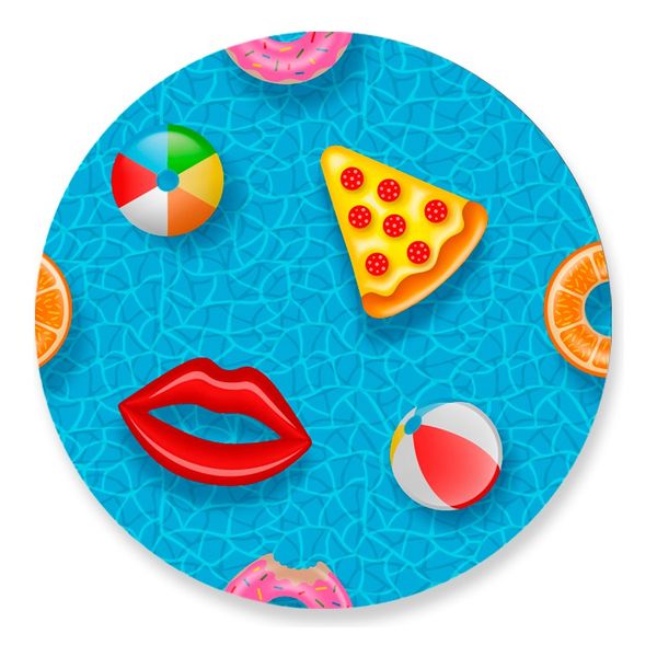 Painel Redondo 50x50 - Pool Party