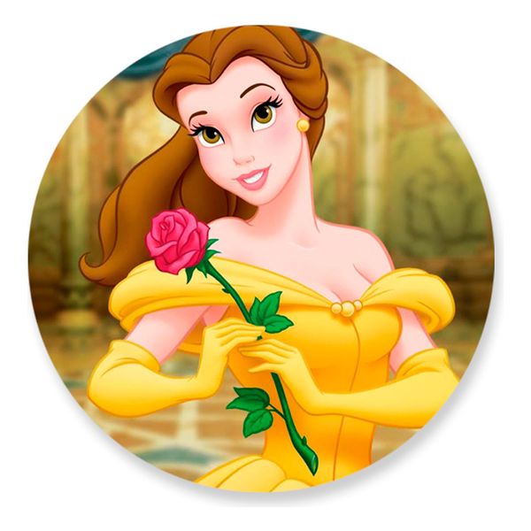 Painel Redondo 50x50 - Princesas