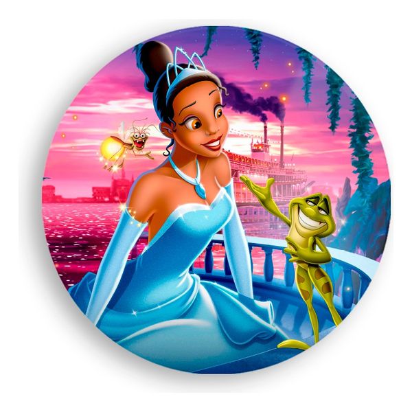 Painel Redondo 50x50 - Princesas