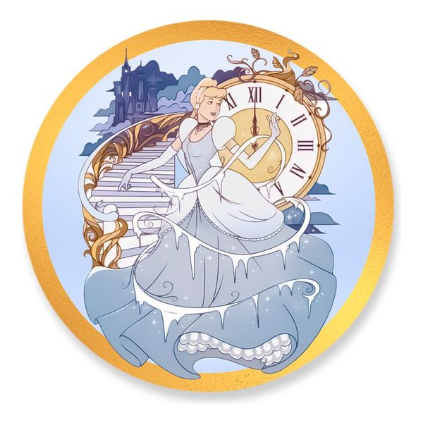 Painel Redondo 50x50 - Princesas