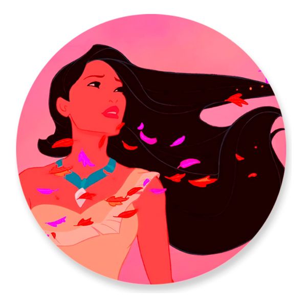 Painel Redondo 50x50 - Princesas