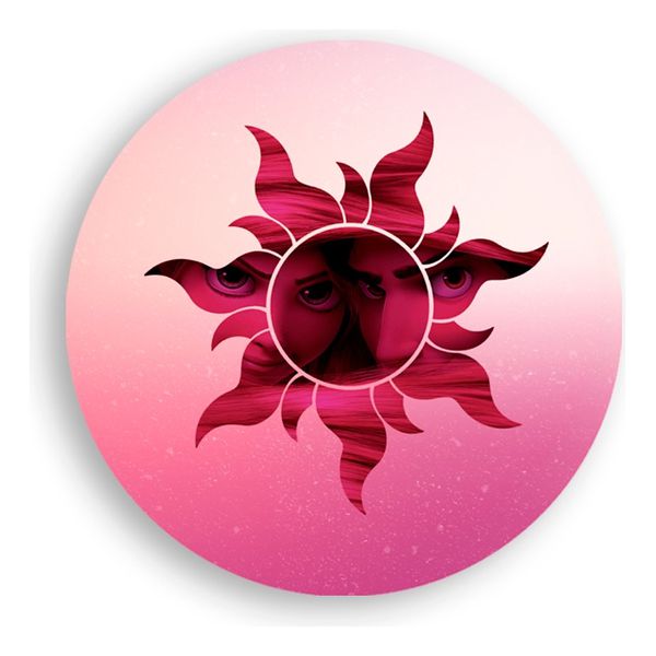 Painel Redondo 50x50 - Rapunzel