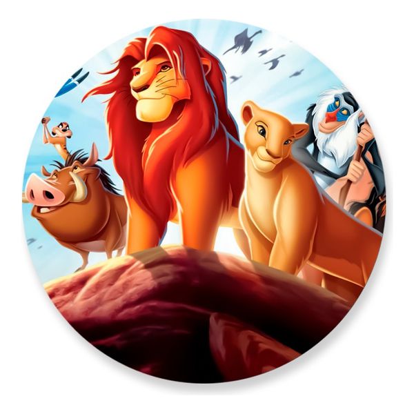 Painel Redondo 50x50 - Rei Leão