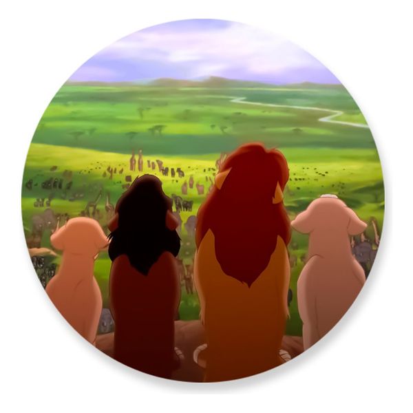 Painel Redondo 50x50 - Rei Leão