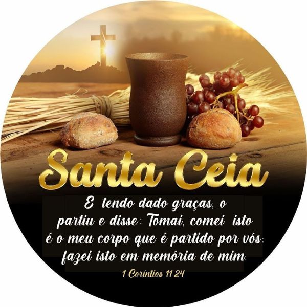 Painel Redondo 50x50 - Santa Ceia