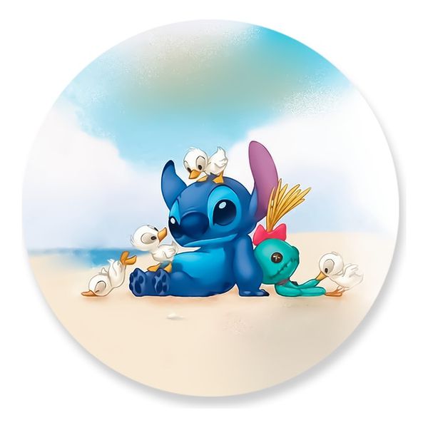 Painel Redondo 50x50 - Stitch