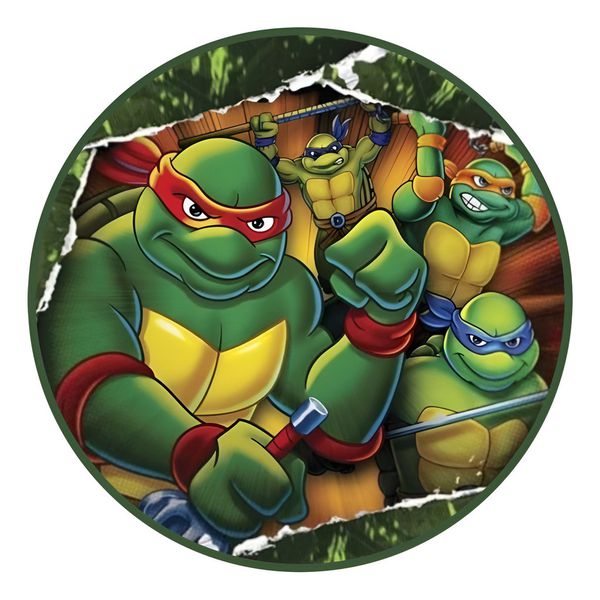 Painel Redondo 50x50 - Tartarugas Ninja