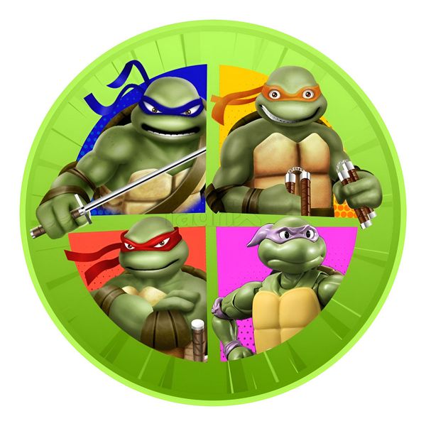 Painel Redondo 50x50 - Tartarugas Ninja