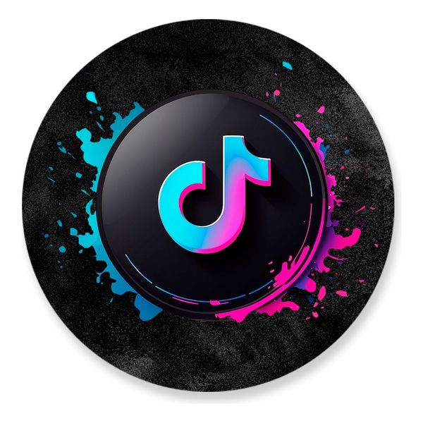 Painel Redondo 50x50 - Tik Tok