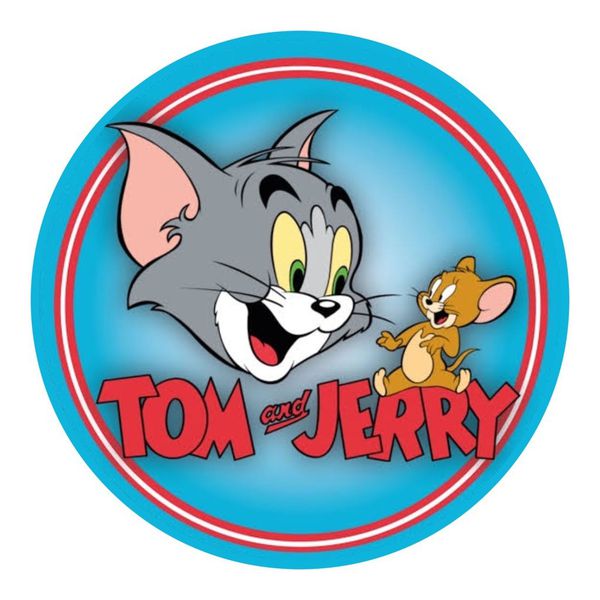 Painel Redondo 50x50 - Tom e Jerry