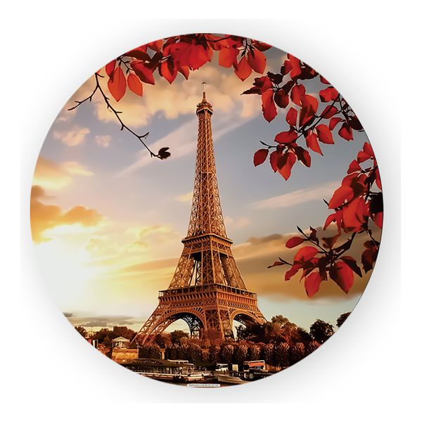 Painel Redondo 50x50 - Torre Eiffel