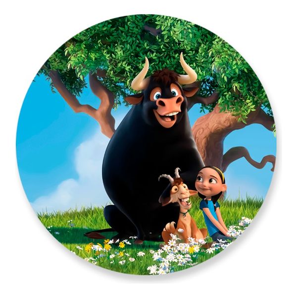 Painel Redondo 50x50 - Touro Ferdinand