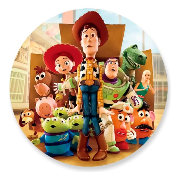 Painel Redondo 50x50 - Toy Story