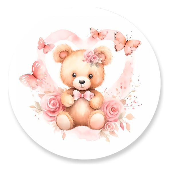 Painel Redondo 50x50 - Urso