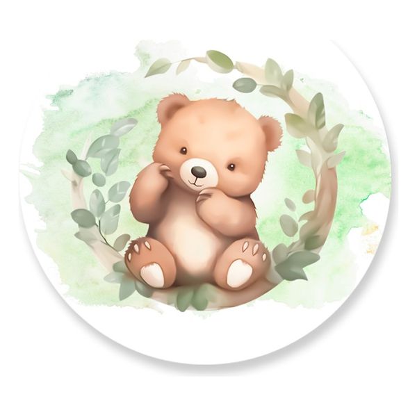 Painel Redondo 50x50 - Urso