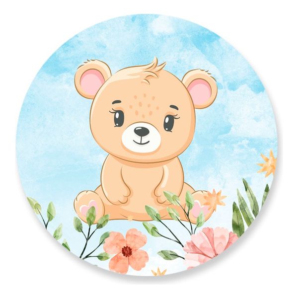 Painel Redondo 50x50 - Urso
