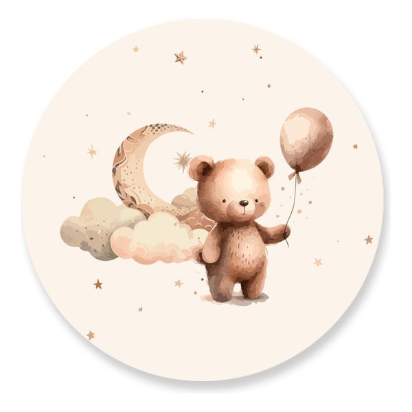 Painel Redondo 50x50 - Urso