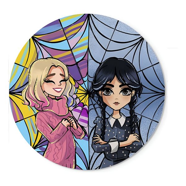 Painel Redondo 50x50 - Wandinha