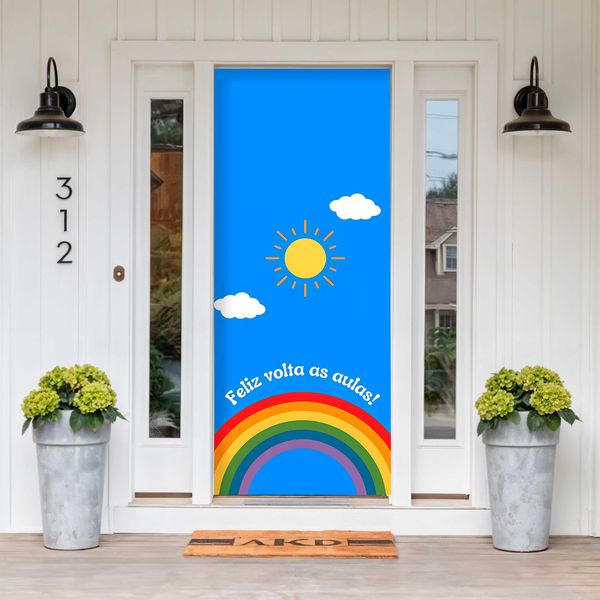 Capa De Porta Para Decoração Volta as Aulas 3