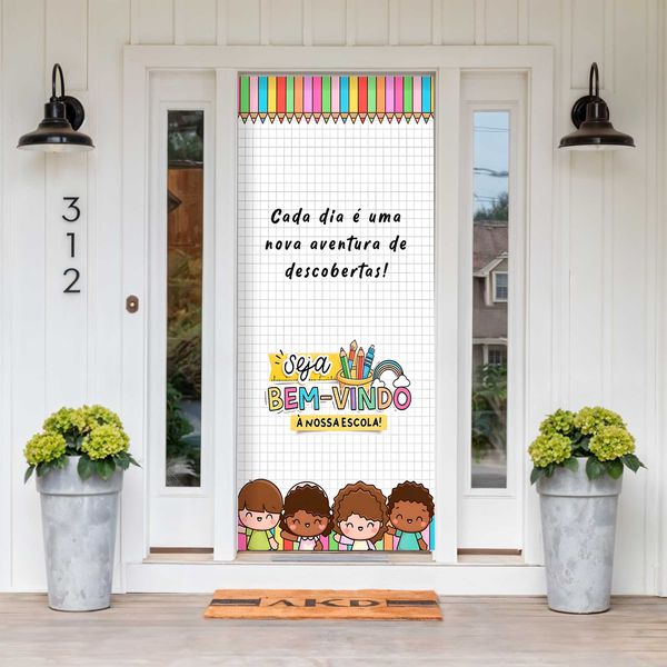 Capa De Porta Para Decoração Volta as Aulas 4 