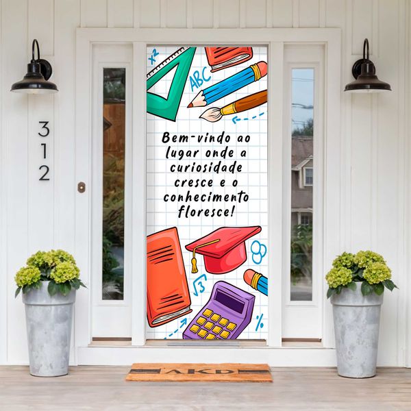 Capa De Porta Para Decoração Volta as Aulas 8