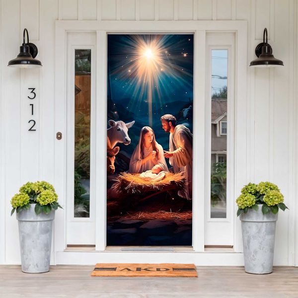 Capa De Porta Para Decoração Jesus 2