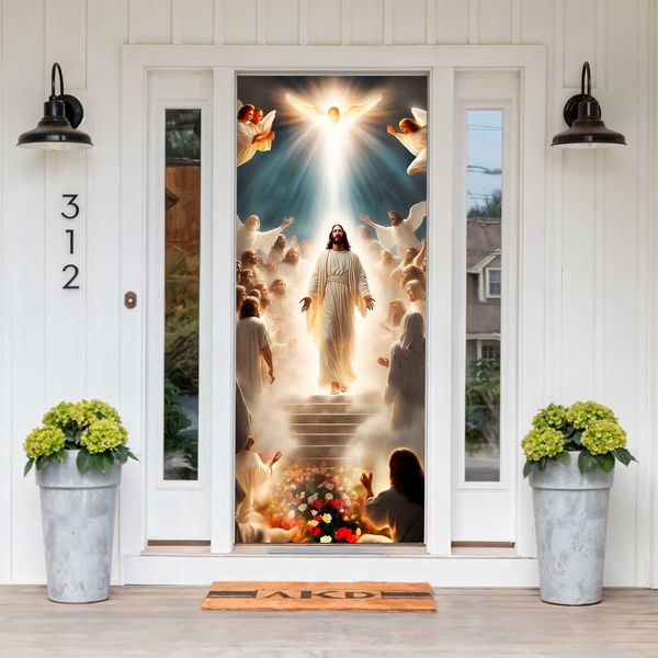 Capa De Porta Para Decoração Jesus 4