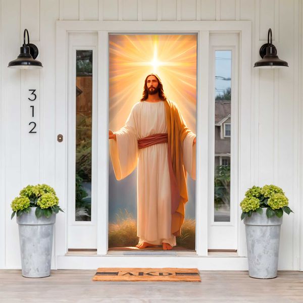 Capa De Porta Para Decoração Jesus 6
