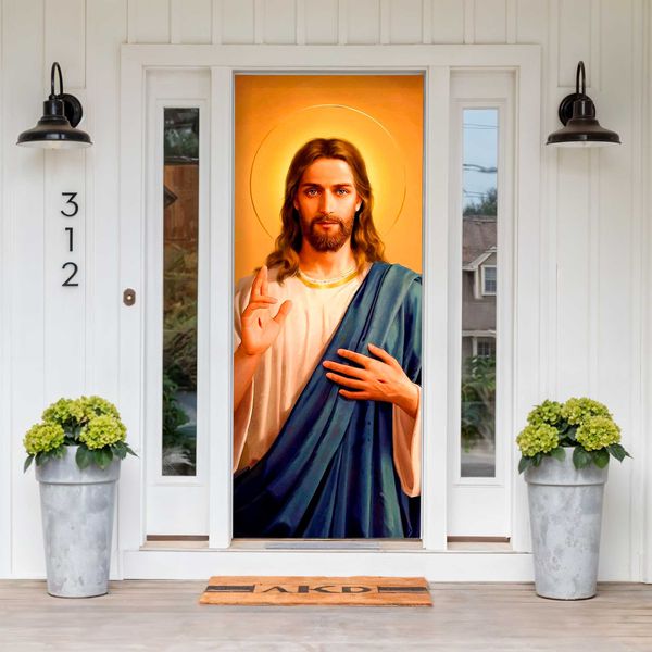 Capa De Porta Para Decoração Jesus 7