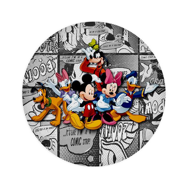 Painel De Festa Redondo Minnie Turma do Mickey