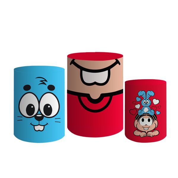 Trio De Cilindros Para Festas Turma Da Mônica 4