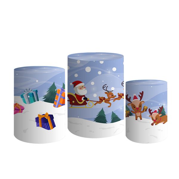 Trio De Cilindros Para Festa Feliz Natal 7