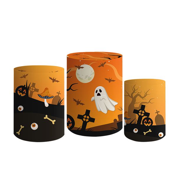 Trio De Cilindros Para Festa Halloween 4 Fantasmas