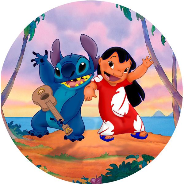 Capa Painel Sublimado - Lilo e Stitch